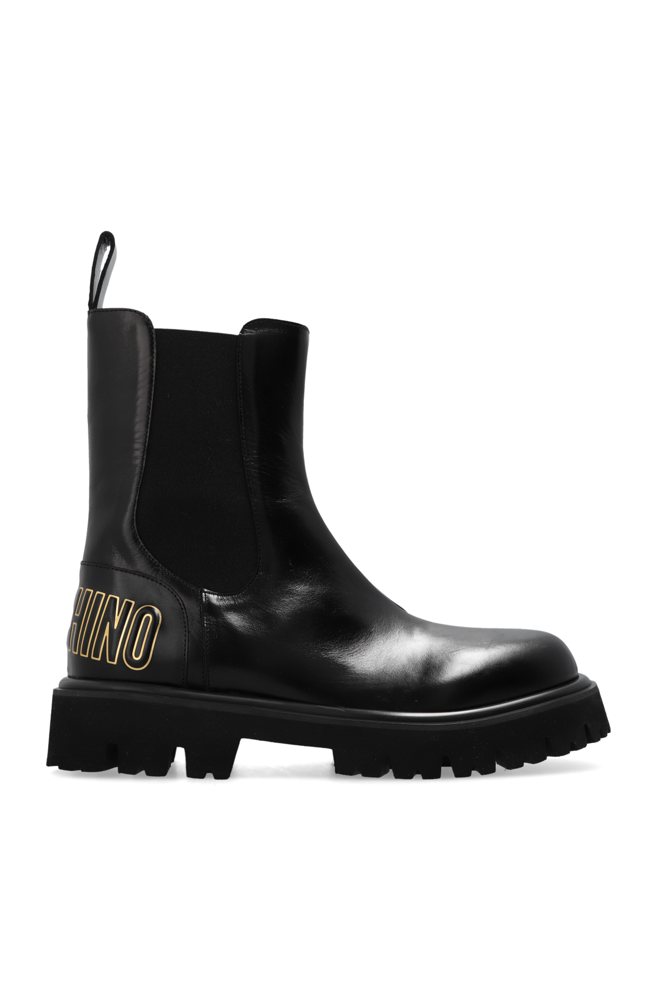 Moschino clearance leather boots